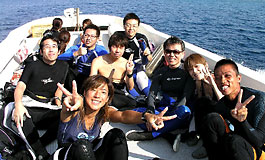 ベリーの沖縄西海岸ボートダイビング！