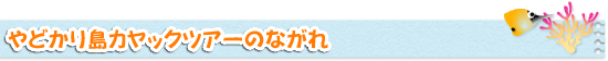 やどかり島カヤックツアーのながれ！